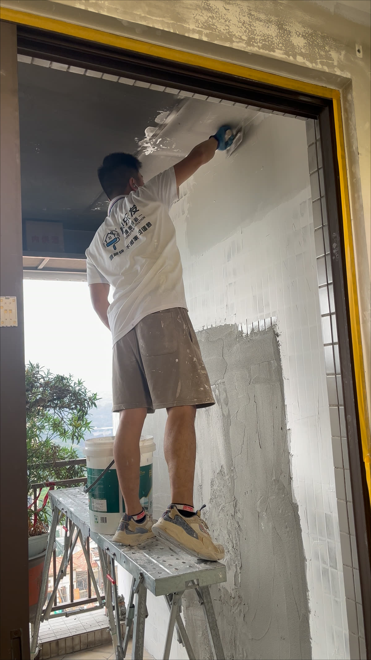 批灰找平施工现场 4